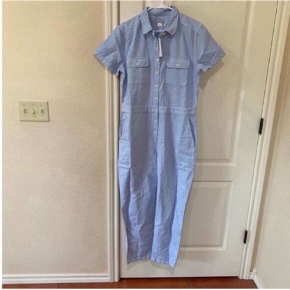 Outerknown NWT Jumpsuit button down Size XS organic cotton - Picture 2 of 5